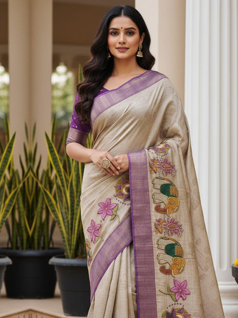 Vasthrlay Cotton Printed Unstitched Ethnic Wear