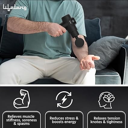 Lifelong Percussion Massage for Pain Relief | Black