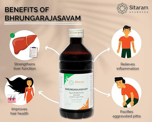 Sitaram Ayurveda Bhrungarajasavam Syrup