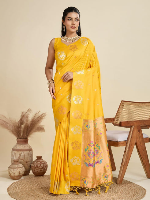 Vasthrlay Banarasi Jacquard Paithani