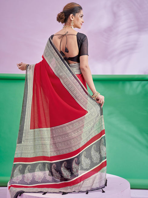 Vasthrlay Abstract Printed Unstitched Hs Ethnic Wear