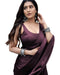 Vasthrlay Maroon Wedding Unstitched Saree