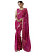 Vasthrlay Georgette Bandhani Pink Saree With Unstitched Blouse Piece