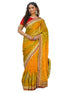 Vasthrlay Bandhani Embroidery Red Saree