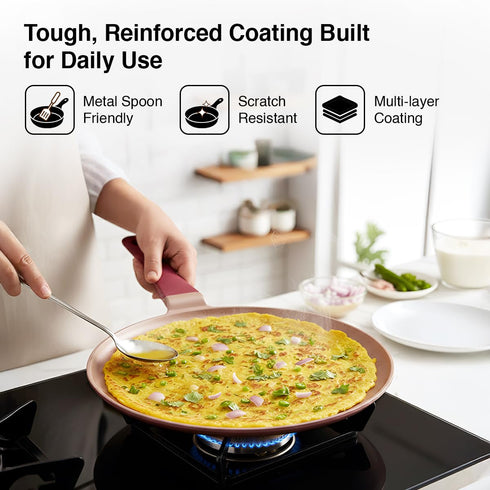 Prestige 27cm Omega Die-Cast Non-Stick Omni Tawa