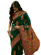 Vasthrlay Womens Weaving Unstitched Green Saree