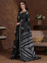 Vasthrlay Weaving Printed Unstitched Dusty Pink Saree