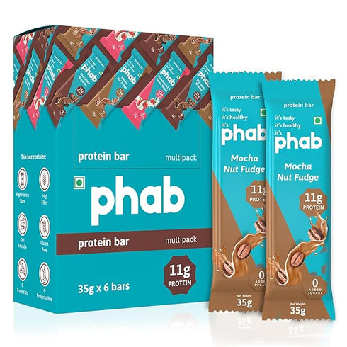 Phab Mocha Nut Fudge Protein Bars