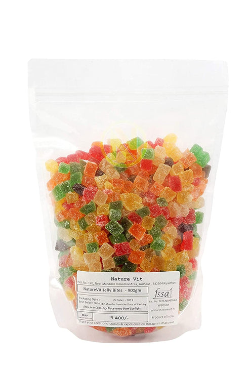 NatureVit Jelly Bites Sweet-Coated| Brightly Coloured Fruity Candies
