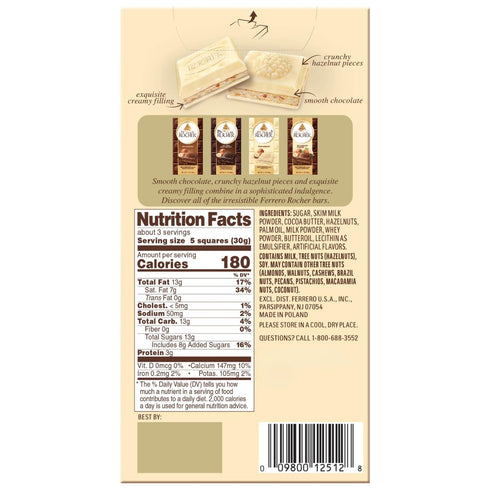 Ferrero Rocher Chocolate Bar 90g