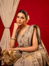 Vasthrlay Vichitra Printed Unstitched Maroon Saree
