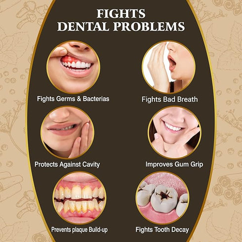 Vithoba Herbal Rootfix Toothpaste For White Strong Teeth & Refreshing Breath