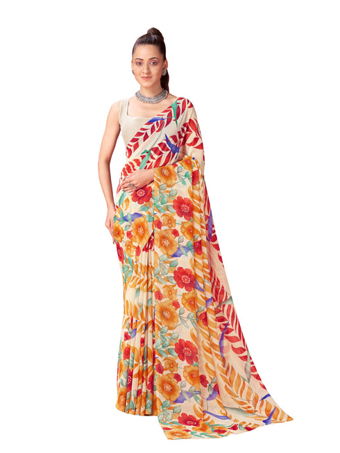 Vasthrlay Georgette Printed Saree