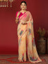 Vasthrlay Georgette Printed Unstitched Maroon Saree