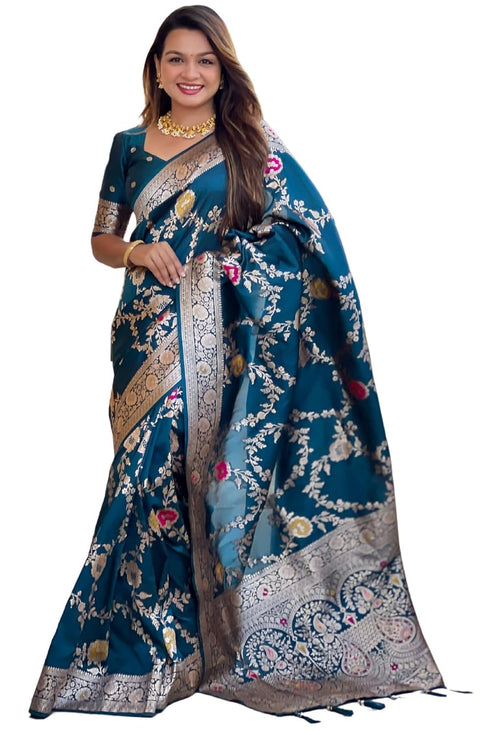Vasthrlay Kanjivaram Blouse Purple Ethnic Wear