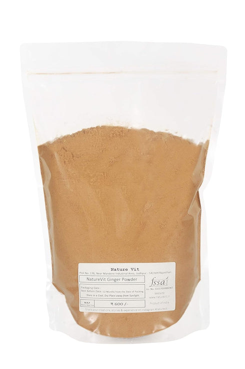 NatureVit Dried Ginger Powder Pure Soonth for Cooking & Wellness