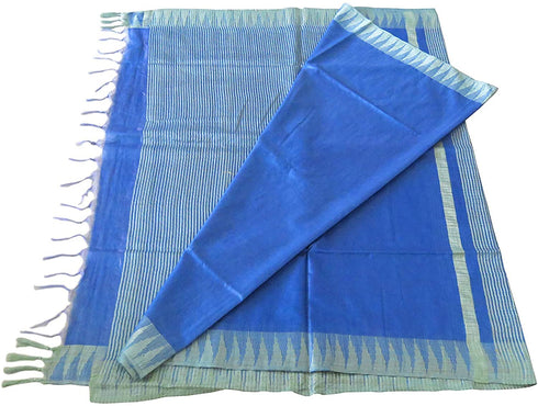 Vasthrlay Handloom Bhagalpuri Blouse Sky Blue