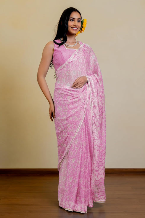 Vasthrlay Fashion Chiffon Printed Ethnic Wear