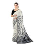 Vasthrlay Printed Off White1 White Saree