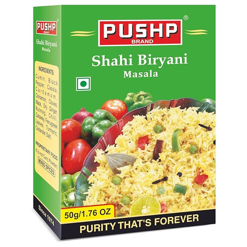 Pushp Brand Biryani Pulav Masala Box