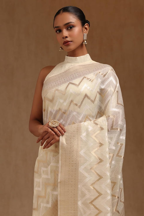 Vasthrlay Cream Linen Woven