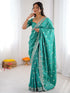 Vasthrlay Sequins Embroidery Pink Saree