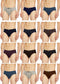Dixcy Scott Plain/Solid Assorted Cotton Men's Briefs/Underwear - Pack of 12 (#Salsa-Brief-85 CM) (Color & Prints May Vary)
