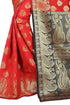 Vasthrlay Banarasi Red Black Ethnic Wear