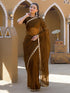 Vasthrlay Shimmer Chiffon Purple Saree
