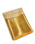 Vasthrlay Banarasi Kanjivaram Tissue Silk Cream and Gold Woven Zari Border Saree