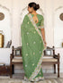 Vasthrlay Sequins Embroidery Black Saree