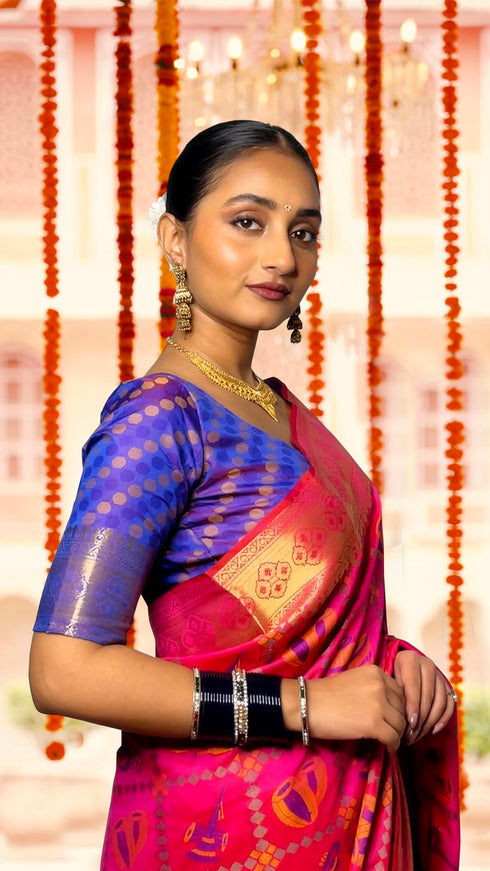 Vasthrlay Banarasi Woven Saree