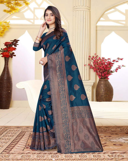 Vasthrlay Banarasi Kanjivaram Silk Wedding Ethnic Wear