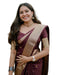 VasthrlayBurgundy Banarasi Kanchipuram Saree
