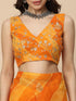 Vasthrlay Georgette Leheriya Embroidered Rani Saree