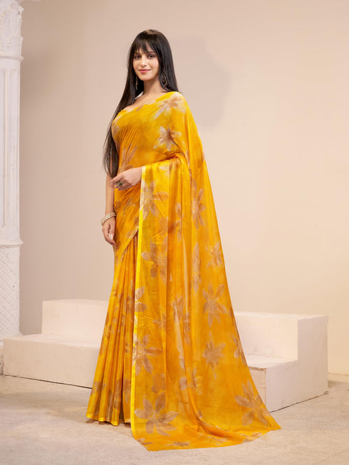 Vasthrlay Chiffon Floral Saree