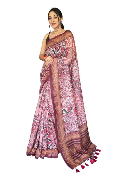 Vasthrlay Cotton Kalamkari Printed Ethnic Wear