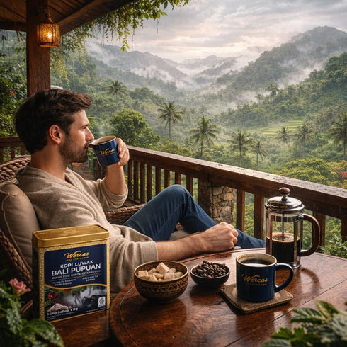 Worcas Wild Kopi Luwak Bali Pupuan Drip Coffee Bags 7 x 10g