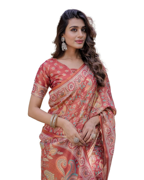 Vasthrlay Handloom Cotton Turquoise Saree