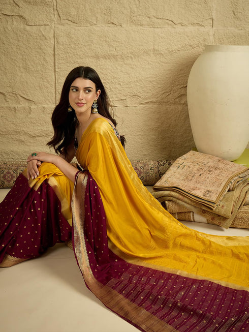 Vasthrlay Wovendesign Tasselsandlatkans Unstitched Blousepiece Ethnic Wear