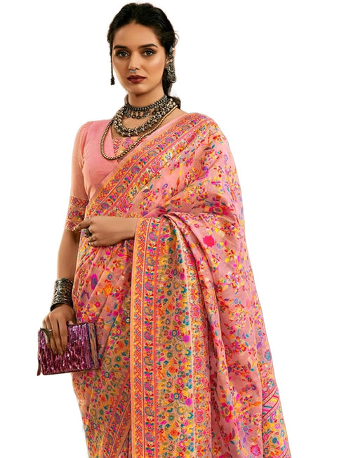 Vasthrlay Paithani Unstitched Elegant Traditional Saree