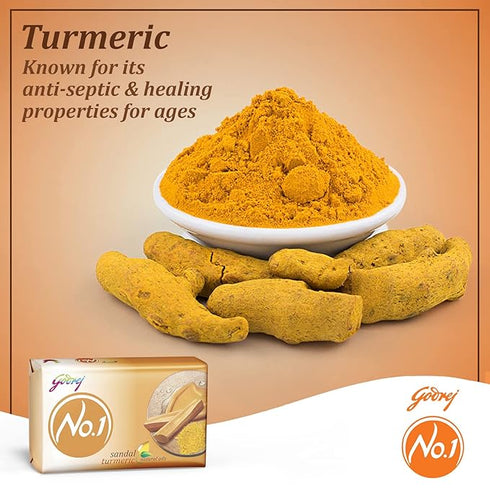Godrej No.1 Sandal and Turmeric Soap |150g