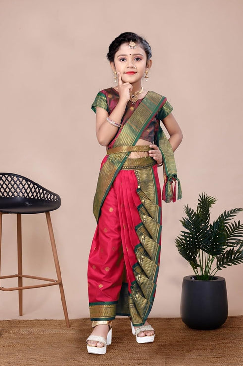 Vasthrlay Paithani Maharashtrian Contrast Traditional