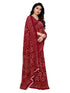 Vasthrlay Georgette Bandhani Printed Maroon Saree