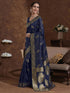 Vasthrlay Banarasi Jacquard Maroon Saree