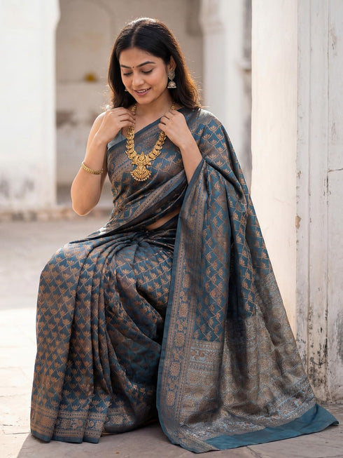 Vasthrlay Kanjivaram Woven Blouse Ethnic Wear