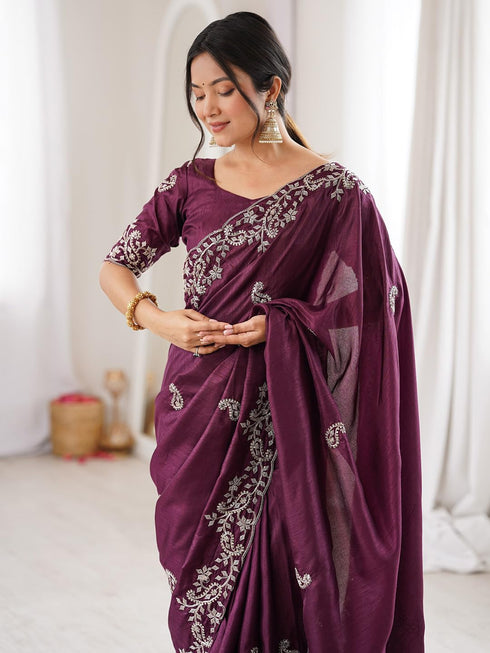 Vasthrlay Embroidery Unstitched Designer Vh Ethnic Wear