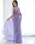 Vasthrlay Purple Unstitched Saree