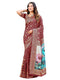 Vasthrlay Banarasi Weaving Maroon Saree
