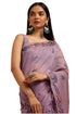 Vasthrlay Lavender Chanderi Floral